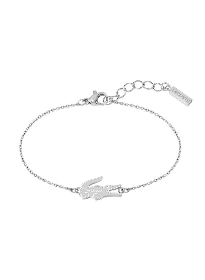 LACOSTE Crocodile Collection Chain Bracelet For Women In Stainless Steel With A Crocodile-Shaped Charm - 2040046